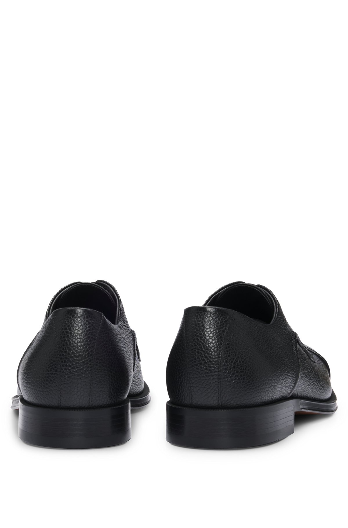 GRAINED-LEATHER DERBY SHOES WITH ANTI-SLIP SOLE - 5