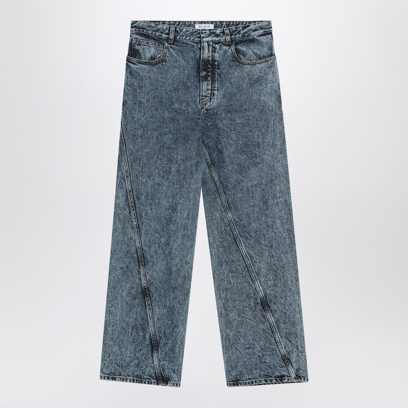 Alaia Twisted Stonewashed Denim Jeans Women - 1