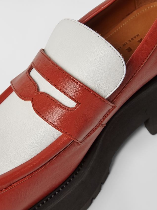 BI-COLOURED SOFT NAPPA LEATHER MOCCASIN - 5