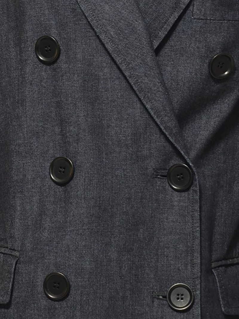 double-breasted denim blazer 3