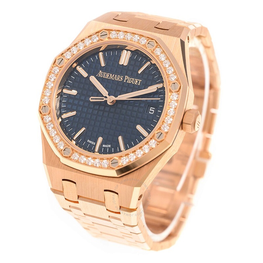 Audemars Piguet Royal Oak Automatic Diamond Blue Dial Ladies Watch 77451OR.ZZ.1361OR.04 - 3