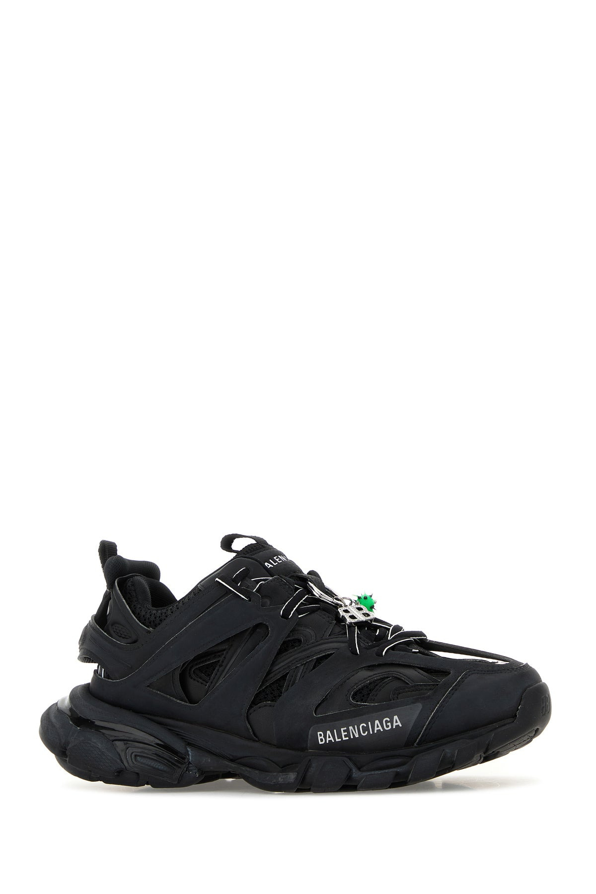 Black mesh and rubber Track sneakers - 2