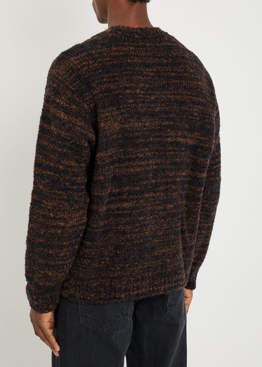 Nudie Jeans Patterned Bouclé Wool-blend Jumper - 3