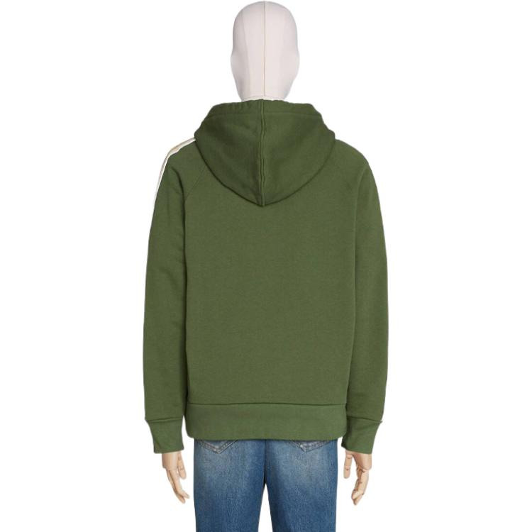 Gucci Knitted Cotton Hooded Sweater For Men Green 596230-XJBUW-3806 - 3