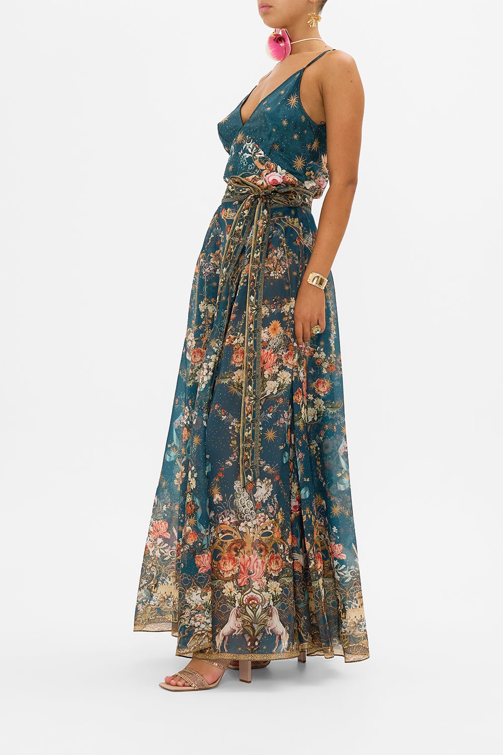 ORGANZA MAXI WRAP SKIRT - 4