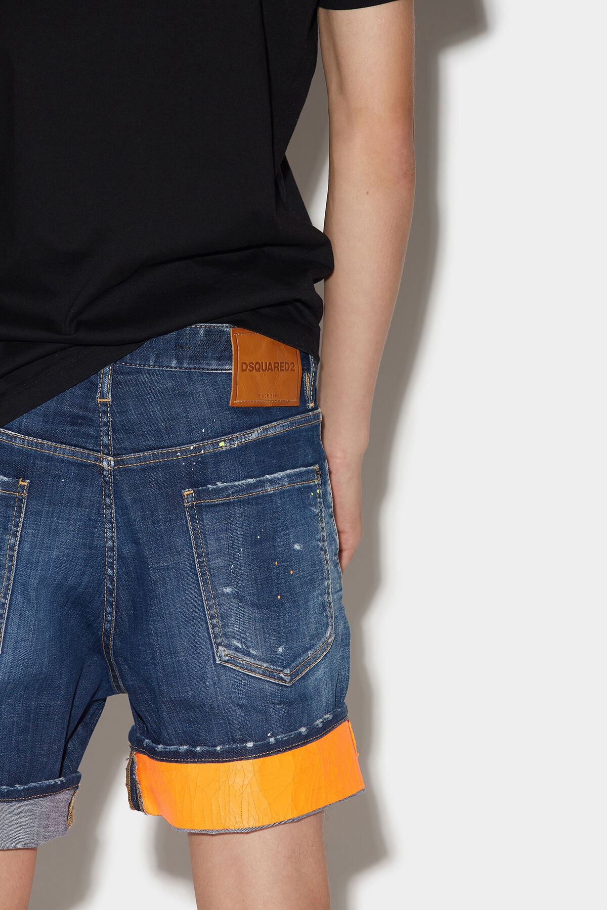 DARK TECNO SURF WASH MARINE DENIM SHORTS - 5