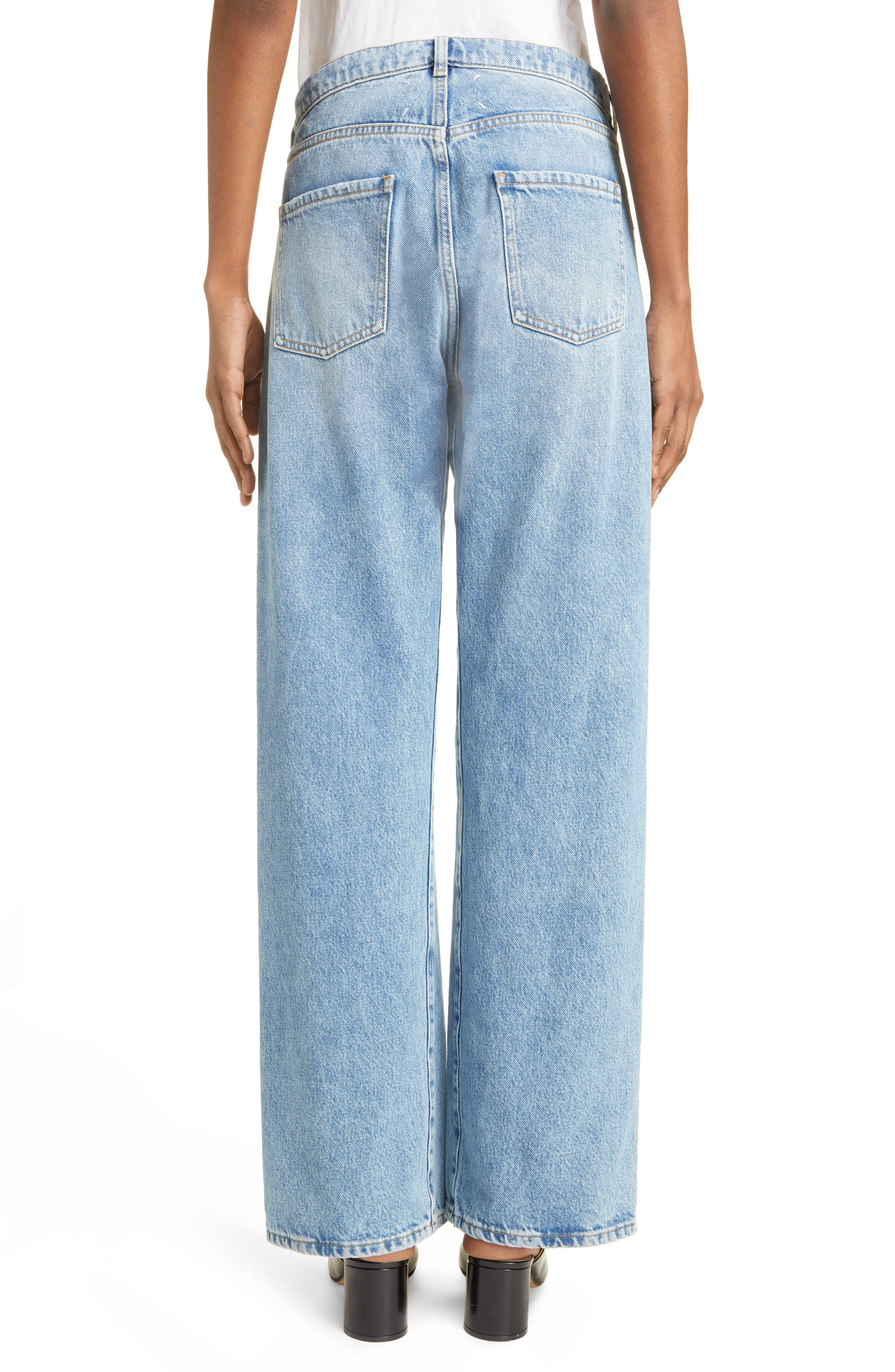 Elongated Pocket Nonstretch Denim Jeans - 3