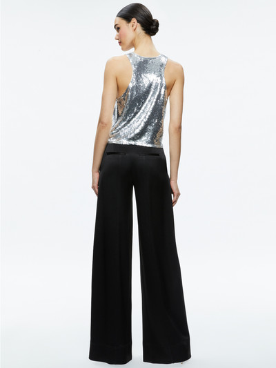 Alice + Olivia AVRIL SEQUIN BOXY TANK outlook