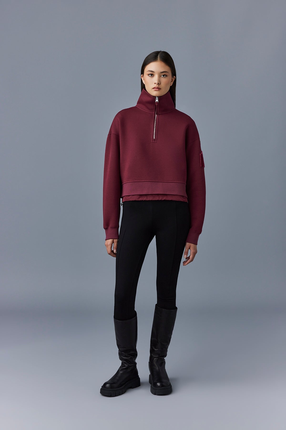 MONROE Double-face jersey pullover for ladies - 2
