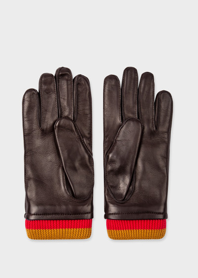 Paul Smith 'Artist Stripe' Cuff Gloves outlook