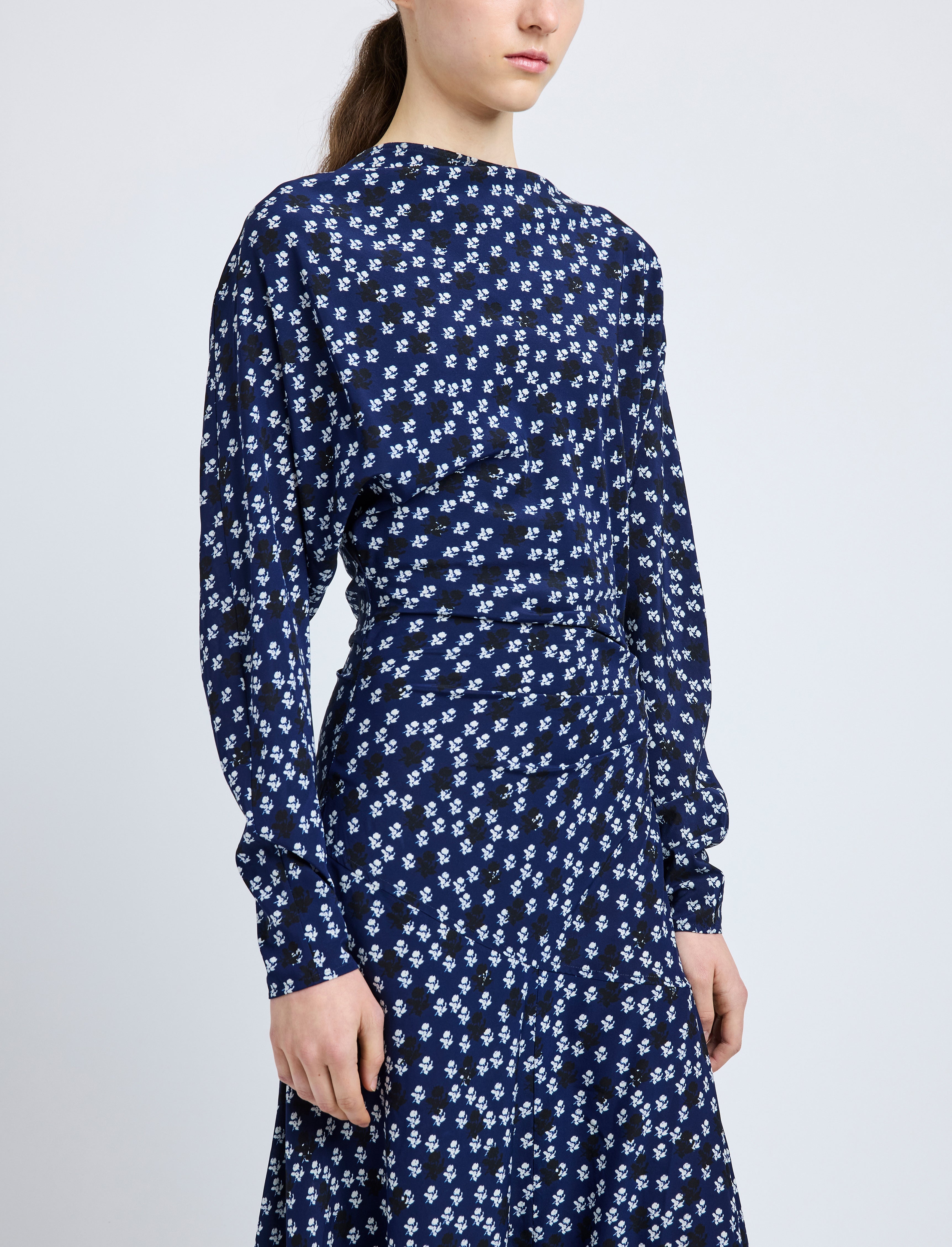 Alina Dress in Printed Silk Viscose - 5