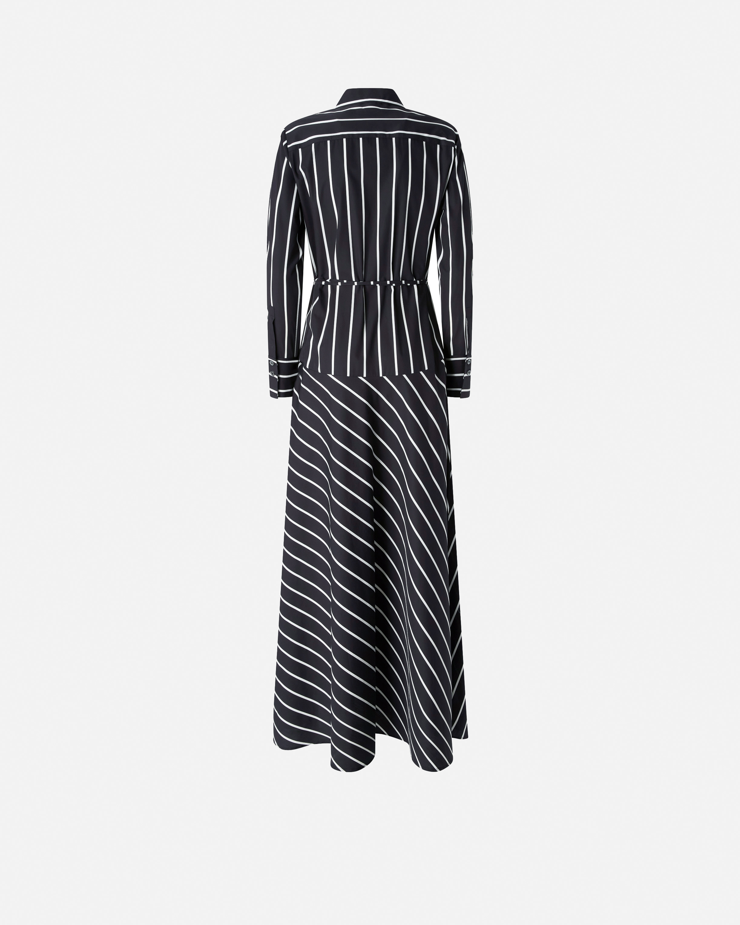 LONG STRIPED POPLIN DRESS - 6