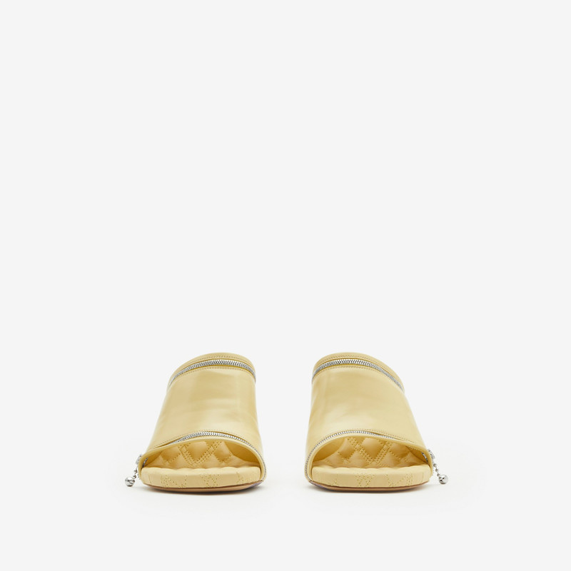 Leather Peep Sandals 3