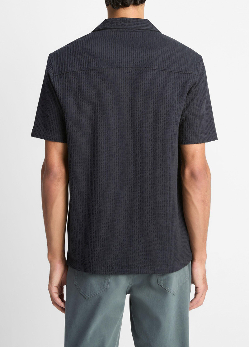 Vince Seersucker-Knit Cotton Cabana Shirt outlook