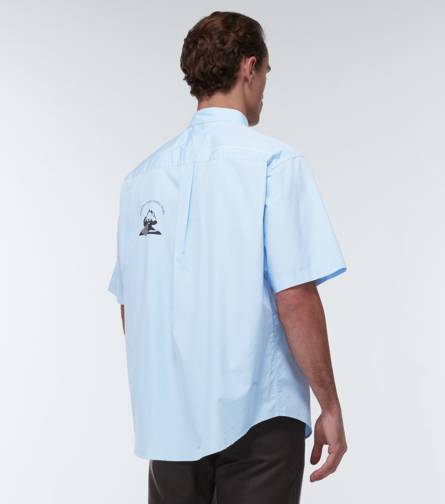 Embroidered cotton poplin shirt - 4