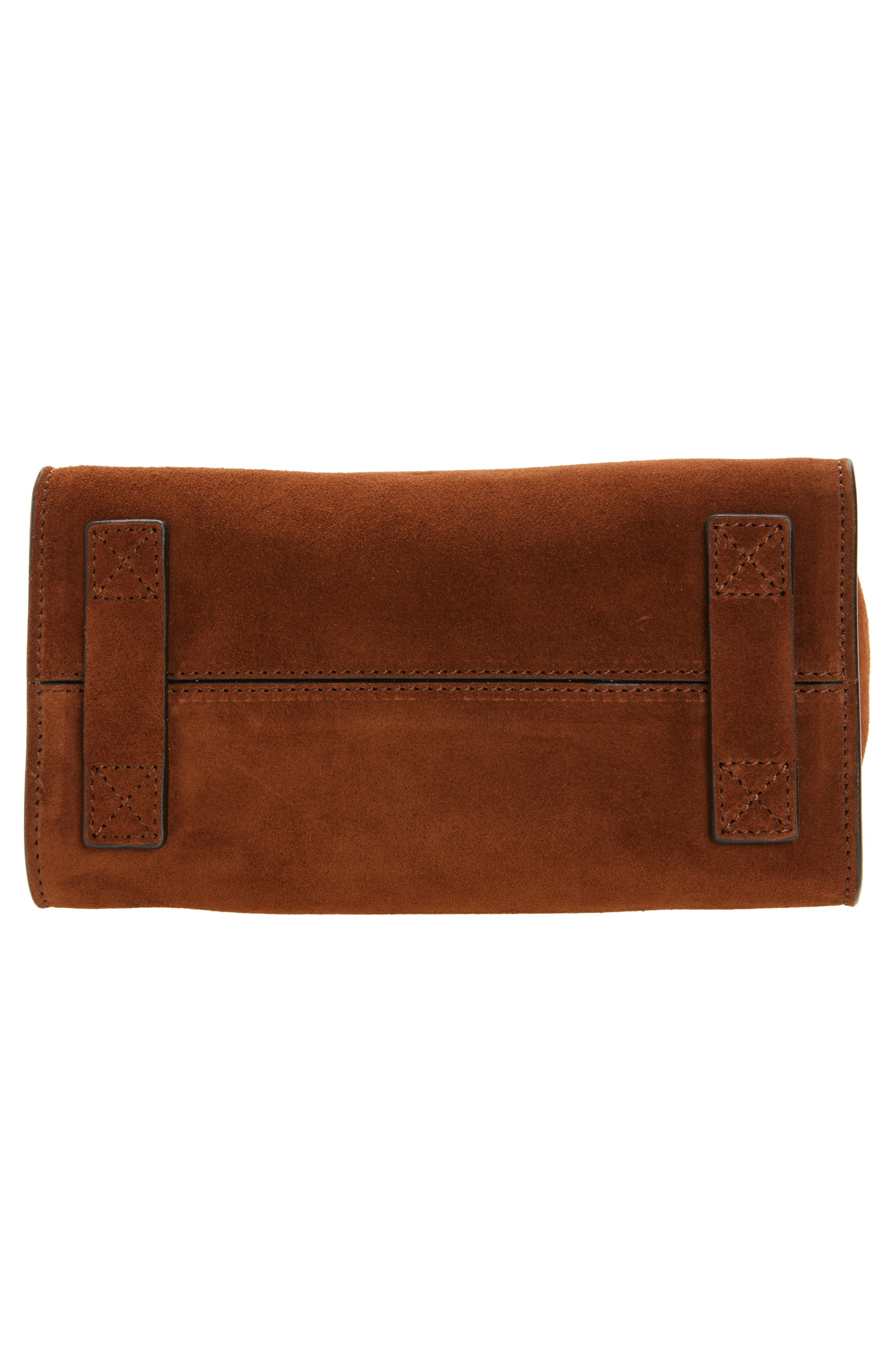 Moschino Tie Me Suede Handbag in Brown at Nordstrom - 6