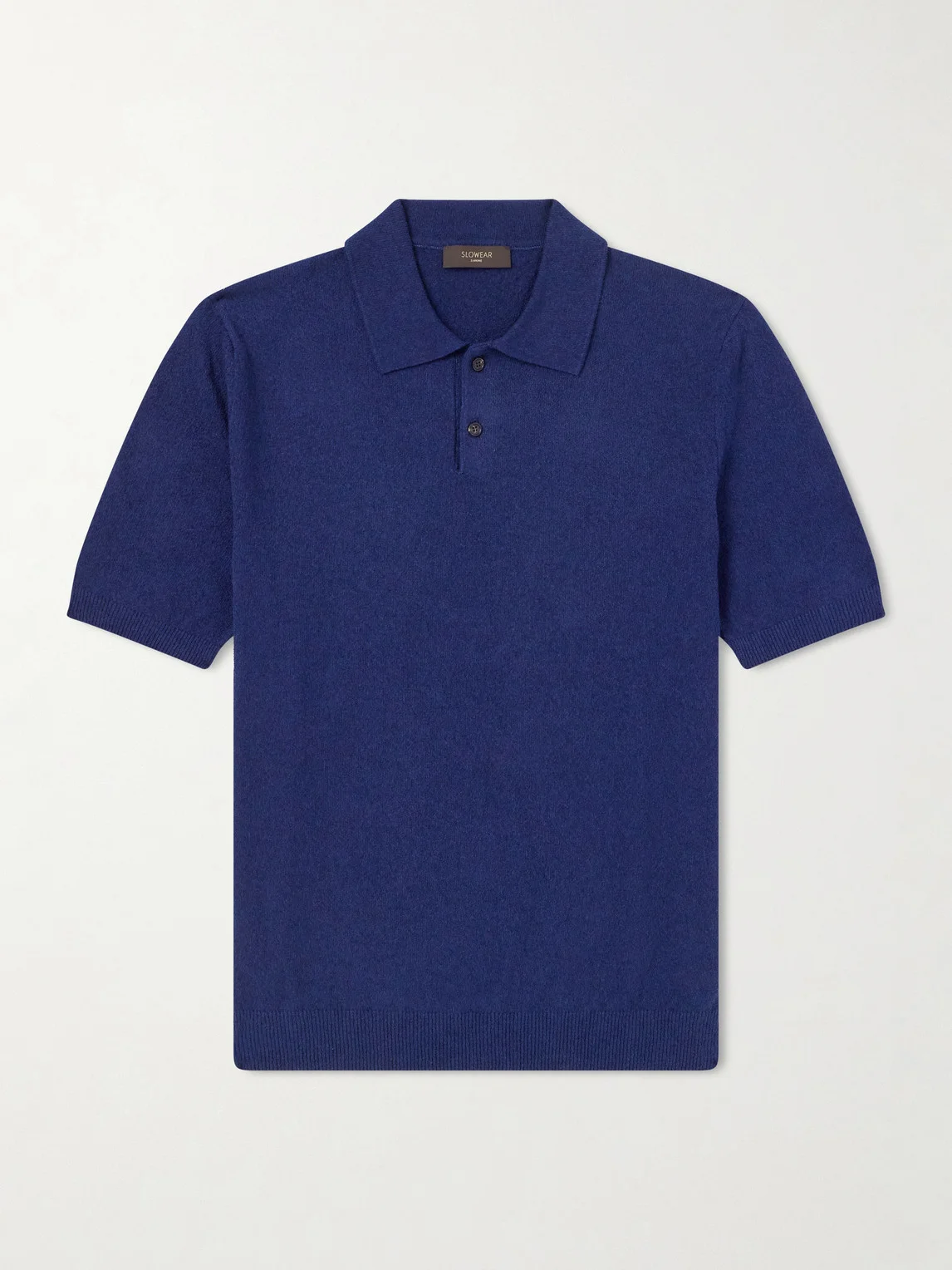 Slim-Fit Cotton-Blend Terry Polo Shirt - 1