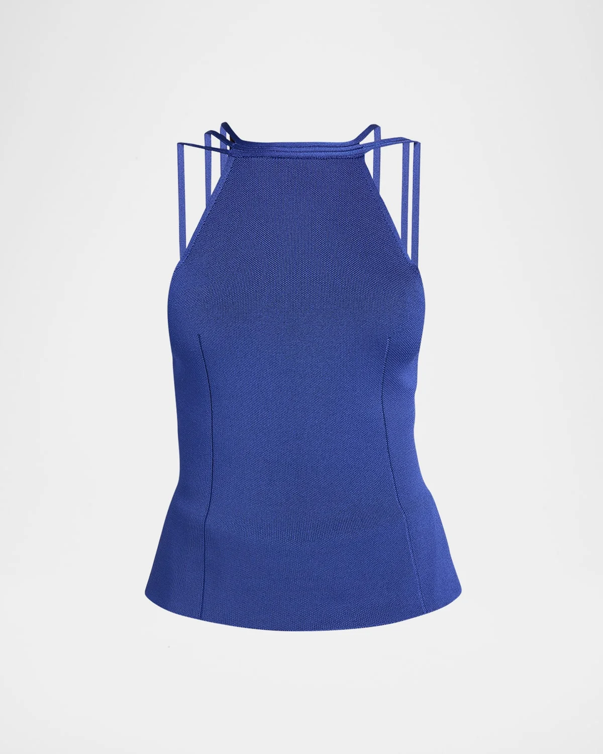 High-Neck Strappy Tank Top - 1