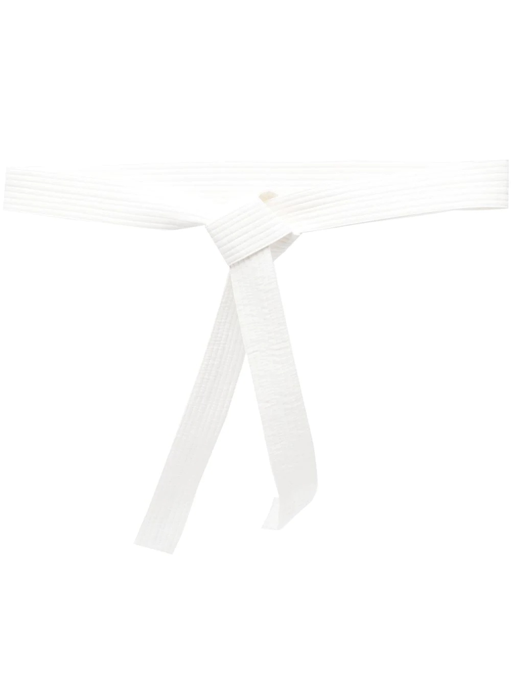 quilted self-tie belt - 1