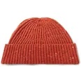 Ribbed Mélange Cashmere Beanie Hat - 3