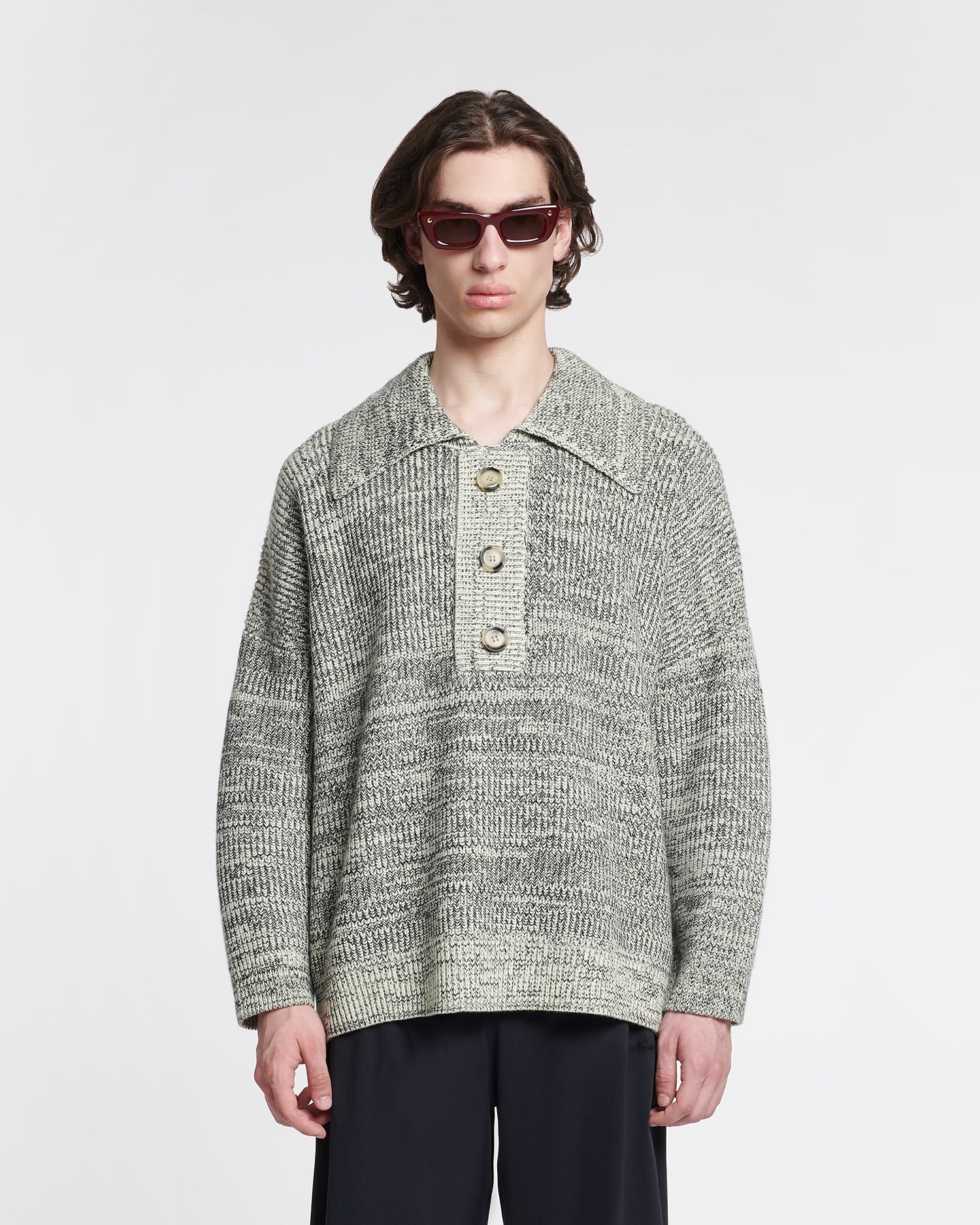 Cashmere-Blend Mouline Sweater - 7