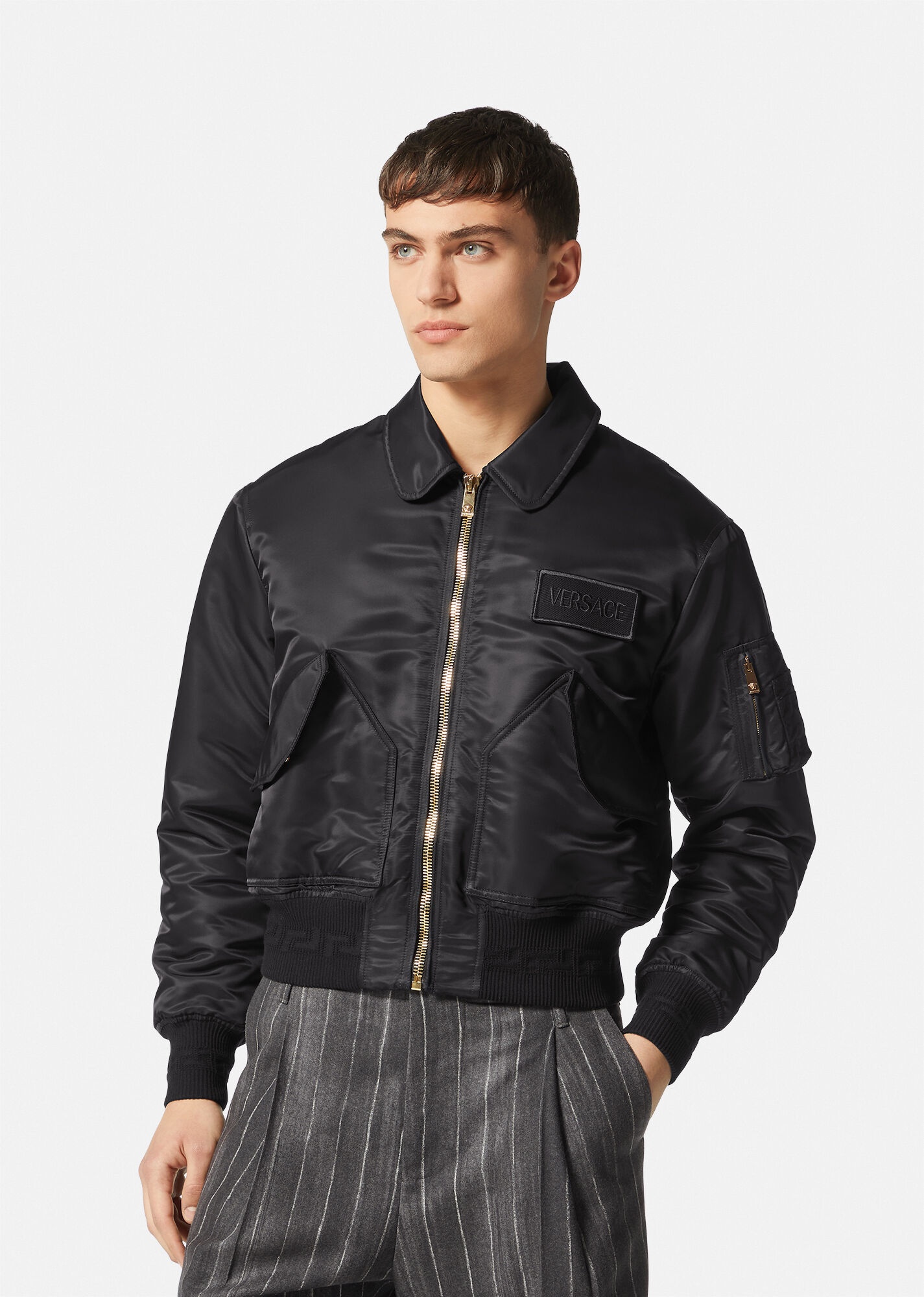 Logo Patch Bomber Jacket - 3