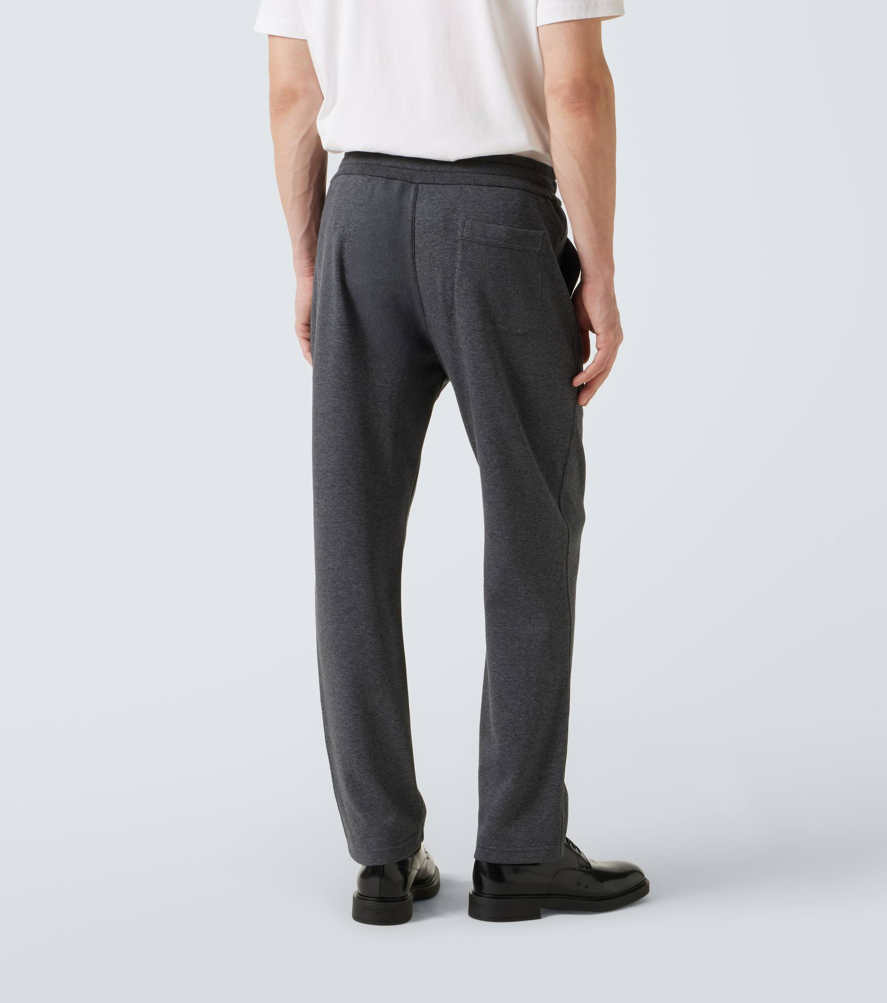 Cotton-blend sweatpants - 4