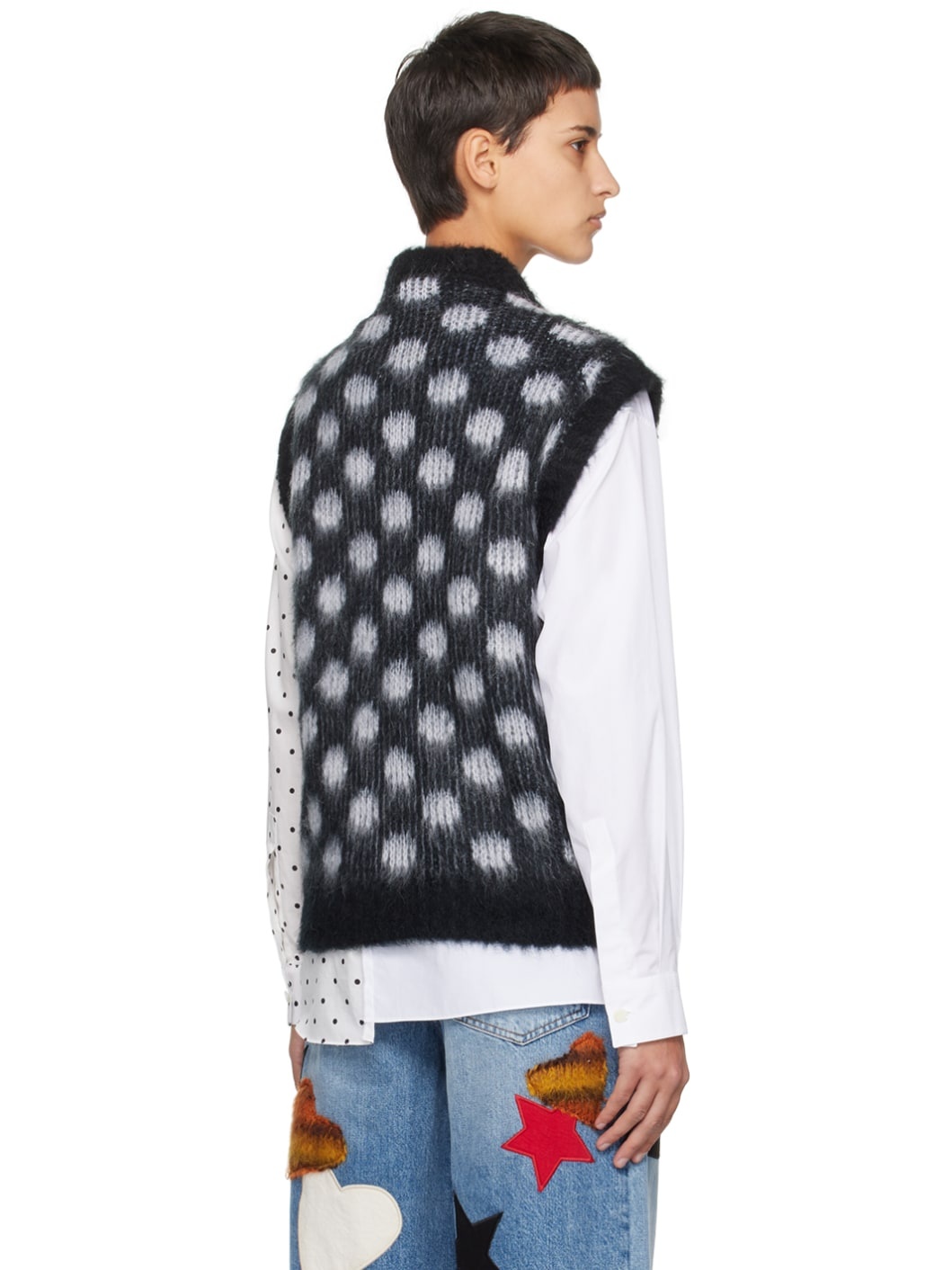 Black Sleeveless Vest - 3