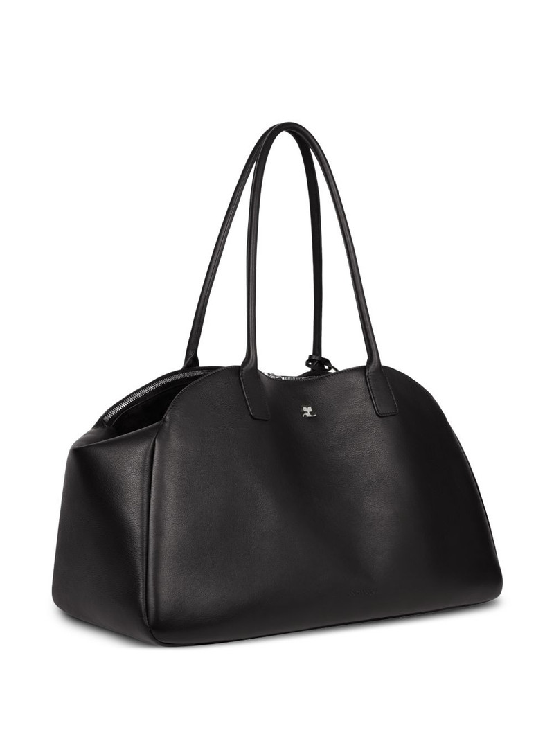 maxi Strip leather tote bag 5