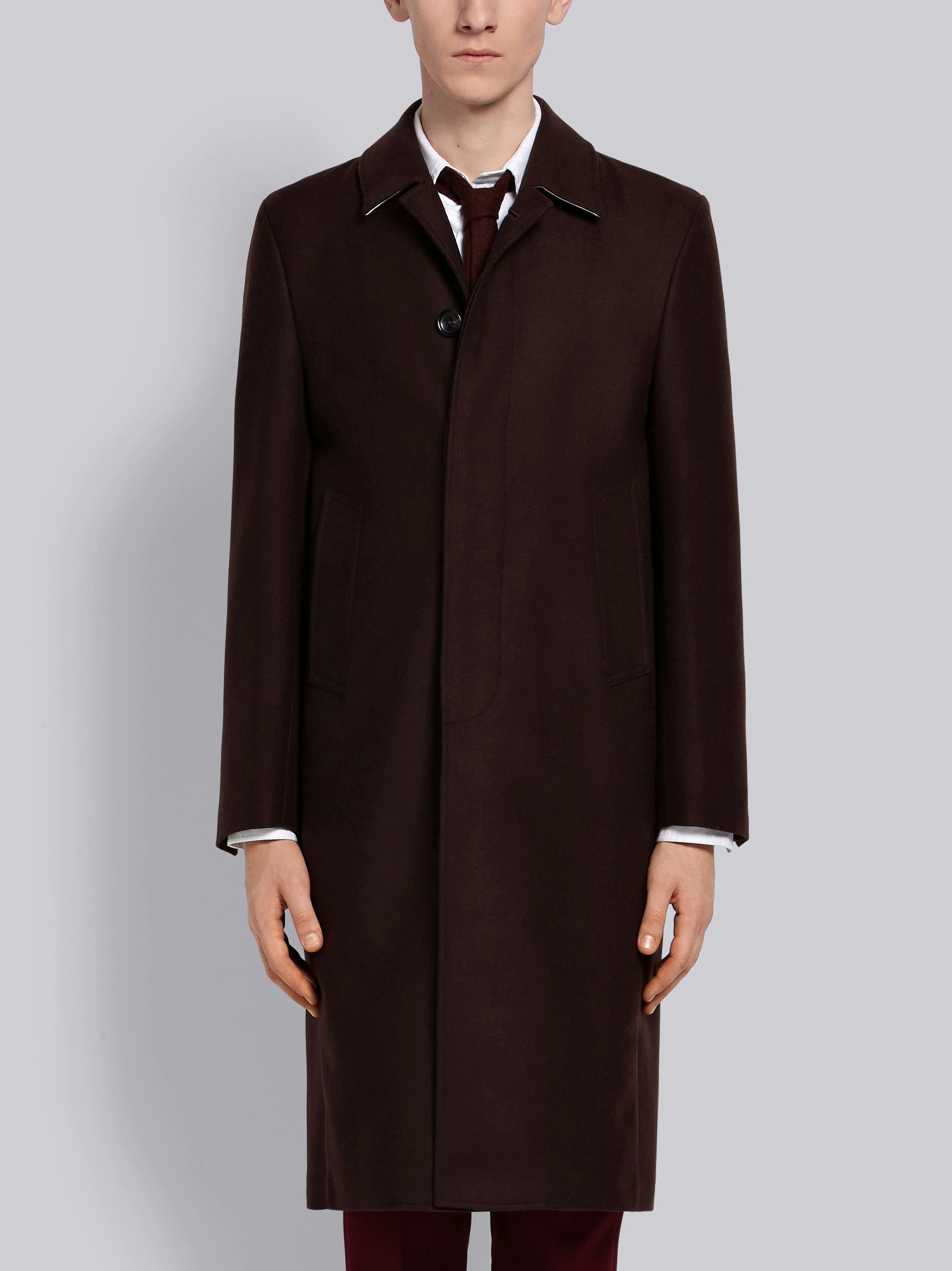 Relaxed Bal Collar Overcoat - 1