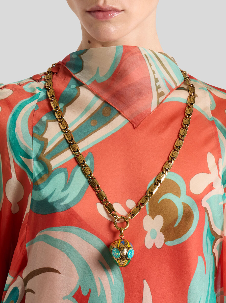 NECKLACE WITH ALIEN PENDANT - 2