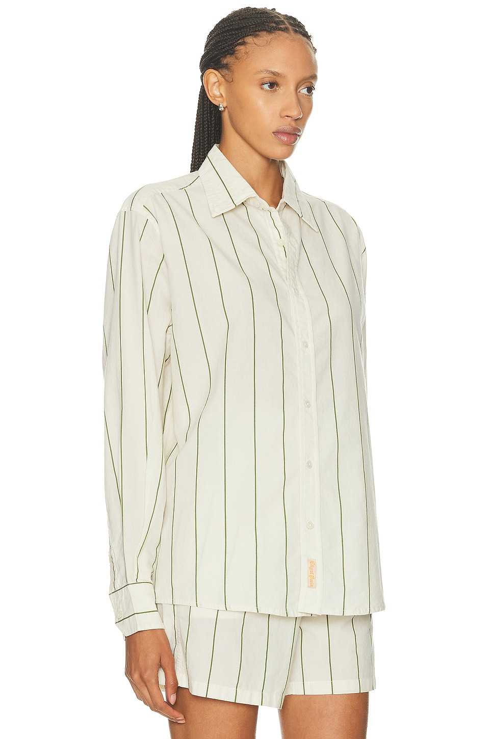 Celery Stripe Long Sleeve Shirt - 2