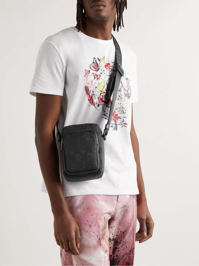 Alexander McQueen Logo-Jacquard Canvas Messenger bag outlook