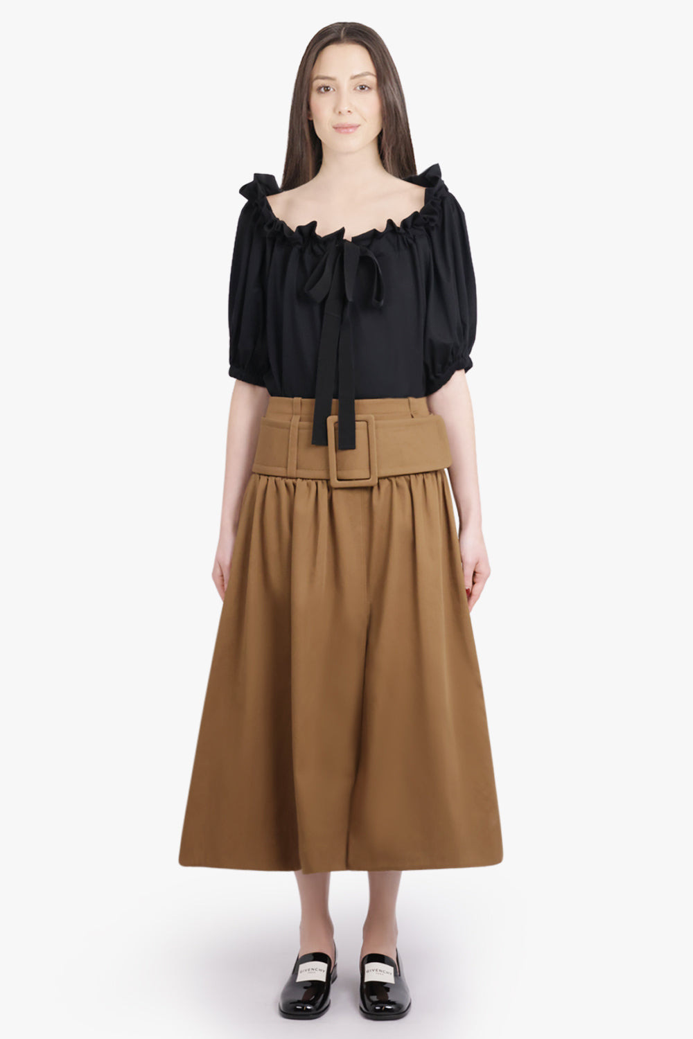 ICONIC S/S TIE NECK BLOUSE | BLACK - 4