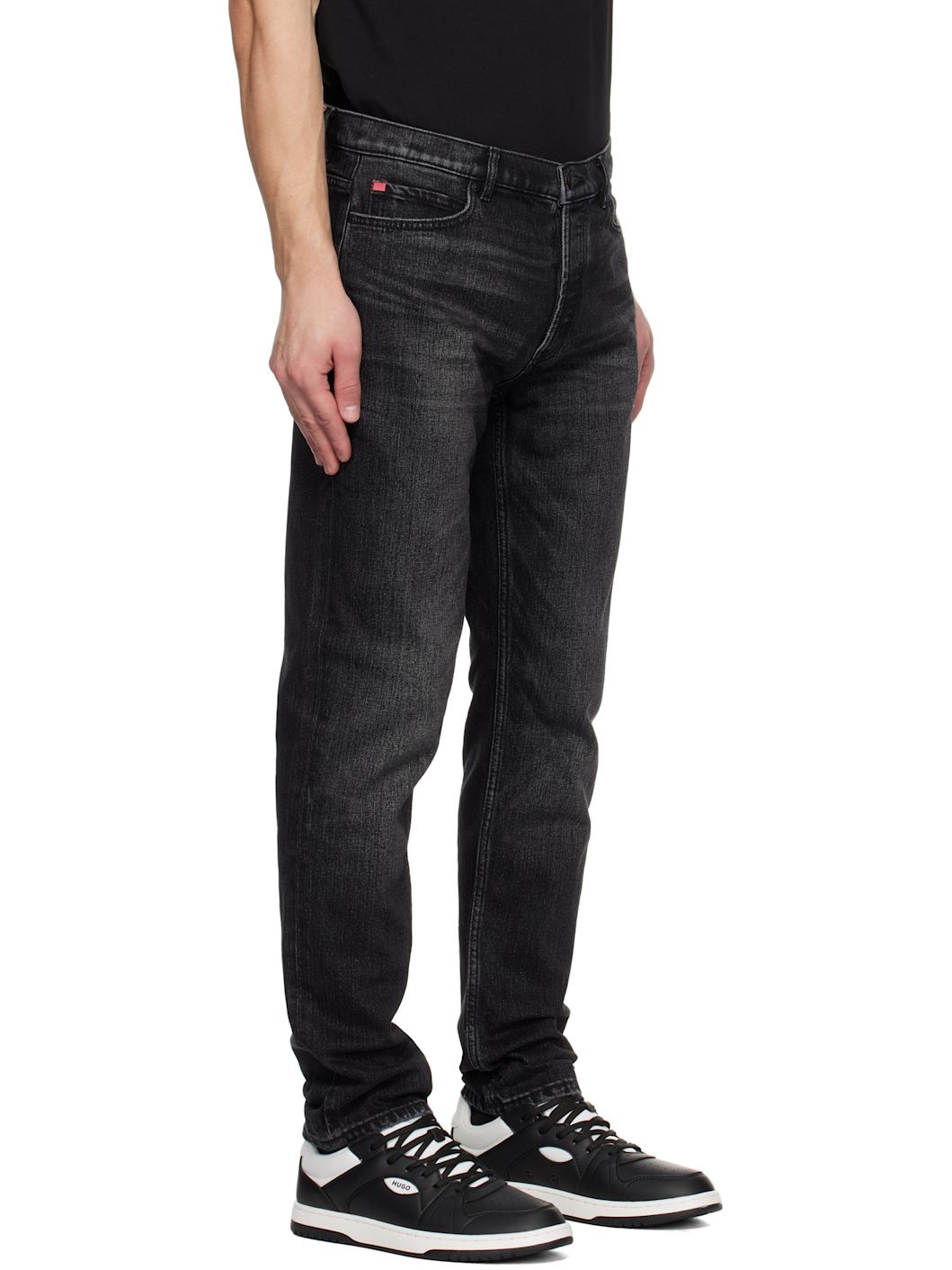 Black Tapered Jeans - 2