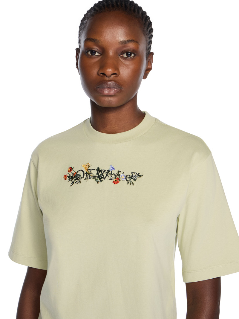 Bookish Flowers Boxy Logo Tee 5