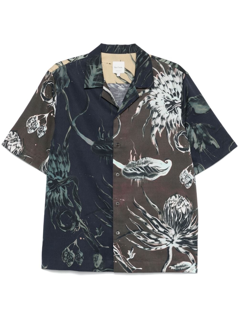 abstract-print shirt - 1
