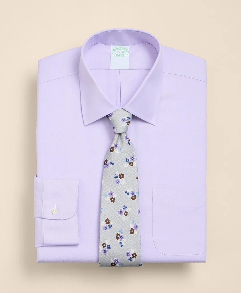 Brooks Brothers Explorer Collection Non-Iron Twill Ainsley Collar, Dress Shirt - 1