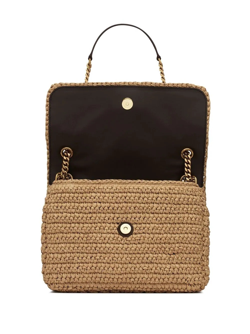 medium Niki raffia shoulder bag - 4