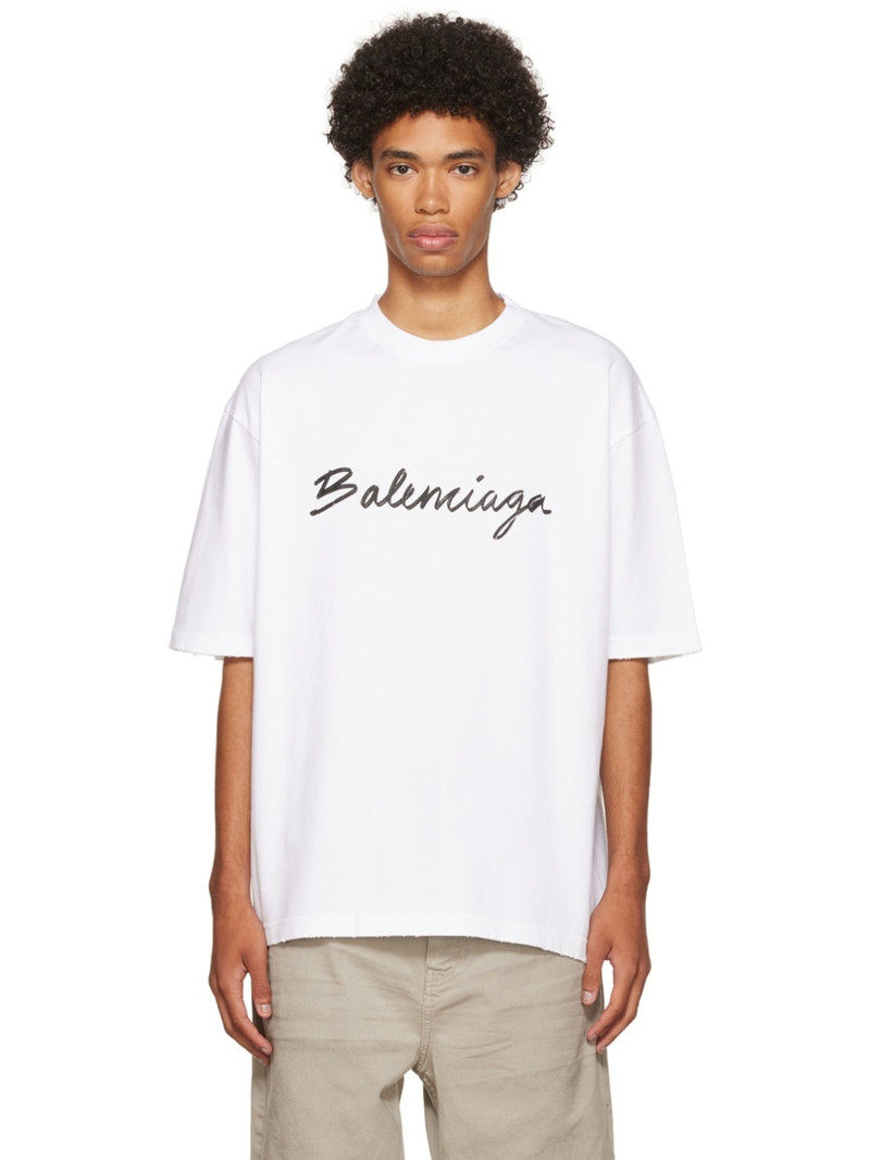 White Cotton T-Shirt - 1