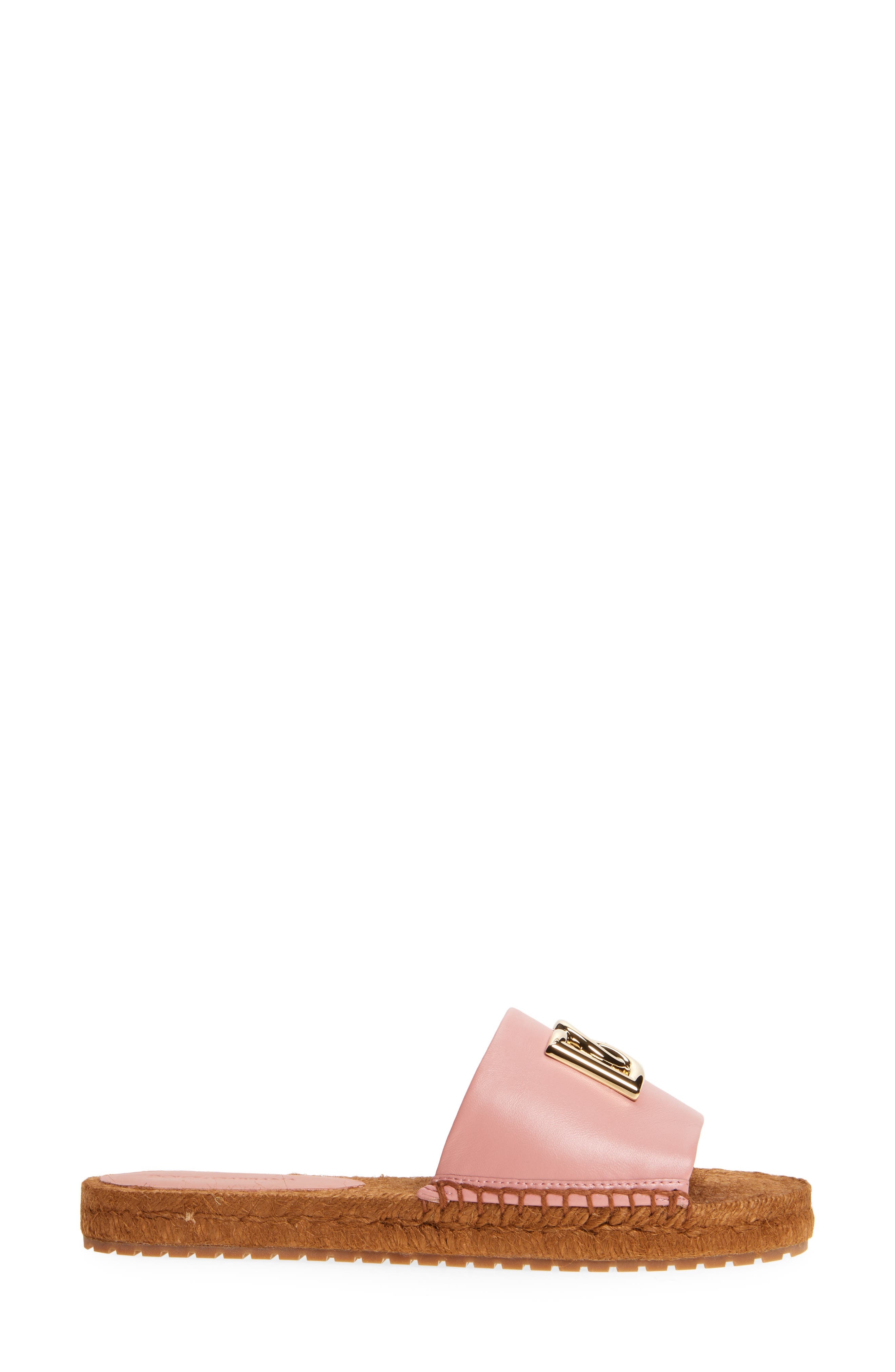 Dolce&Gabbana DG Logo Espadrille Flat Sandal in Rosa at Nordstrom - 3
