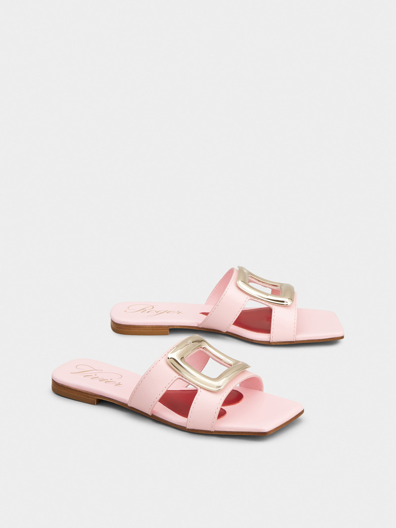 Roger Vivier Viv' by the Sea Mules in leather outlook