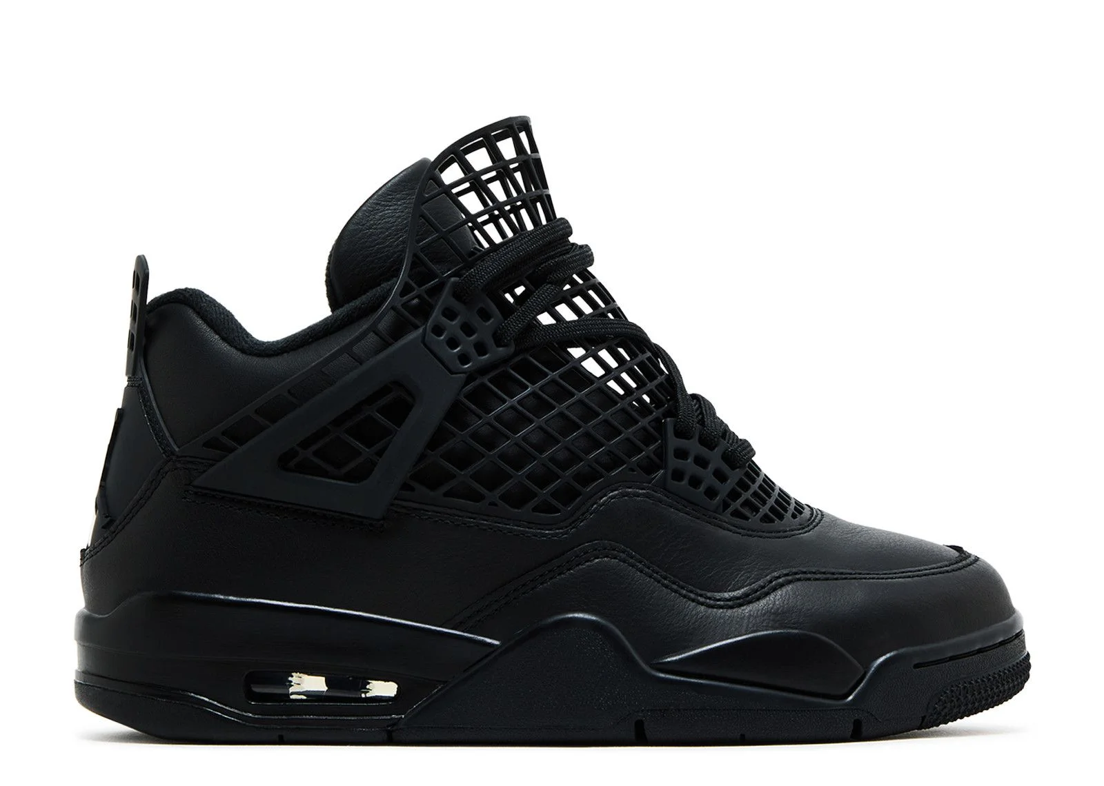 WMNS JORDAN 4 RETRO 'NET - BLACK' - 1