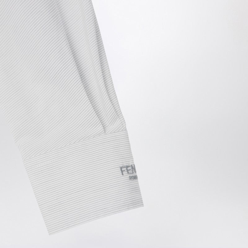Fendi White Striped Cotton Shirt Women - 3