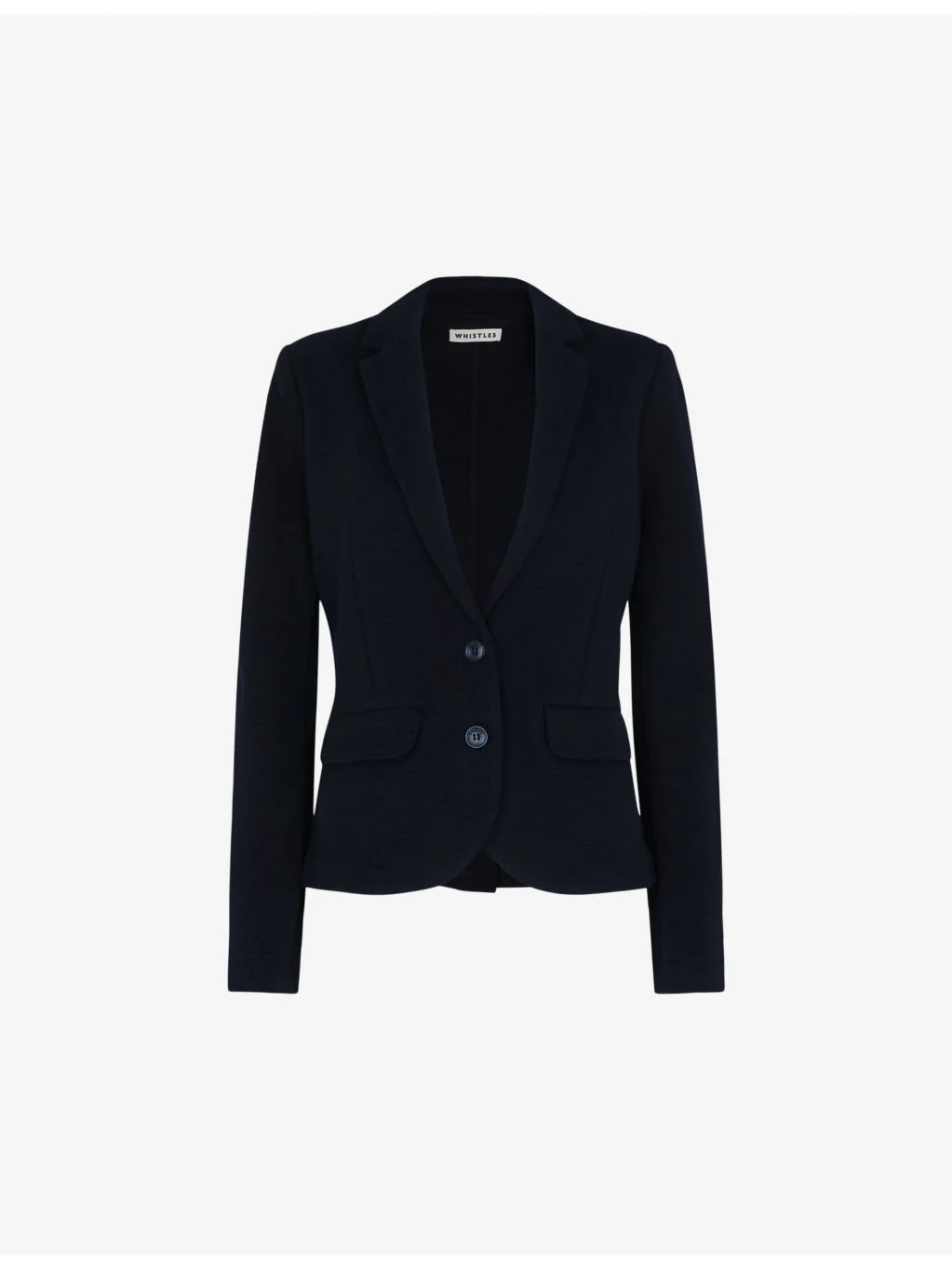 Slim-fit single-breasted cotton-jersey jacket - 1