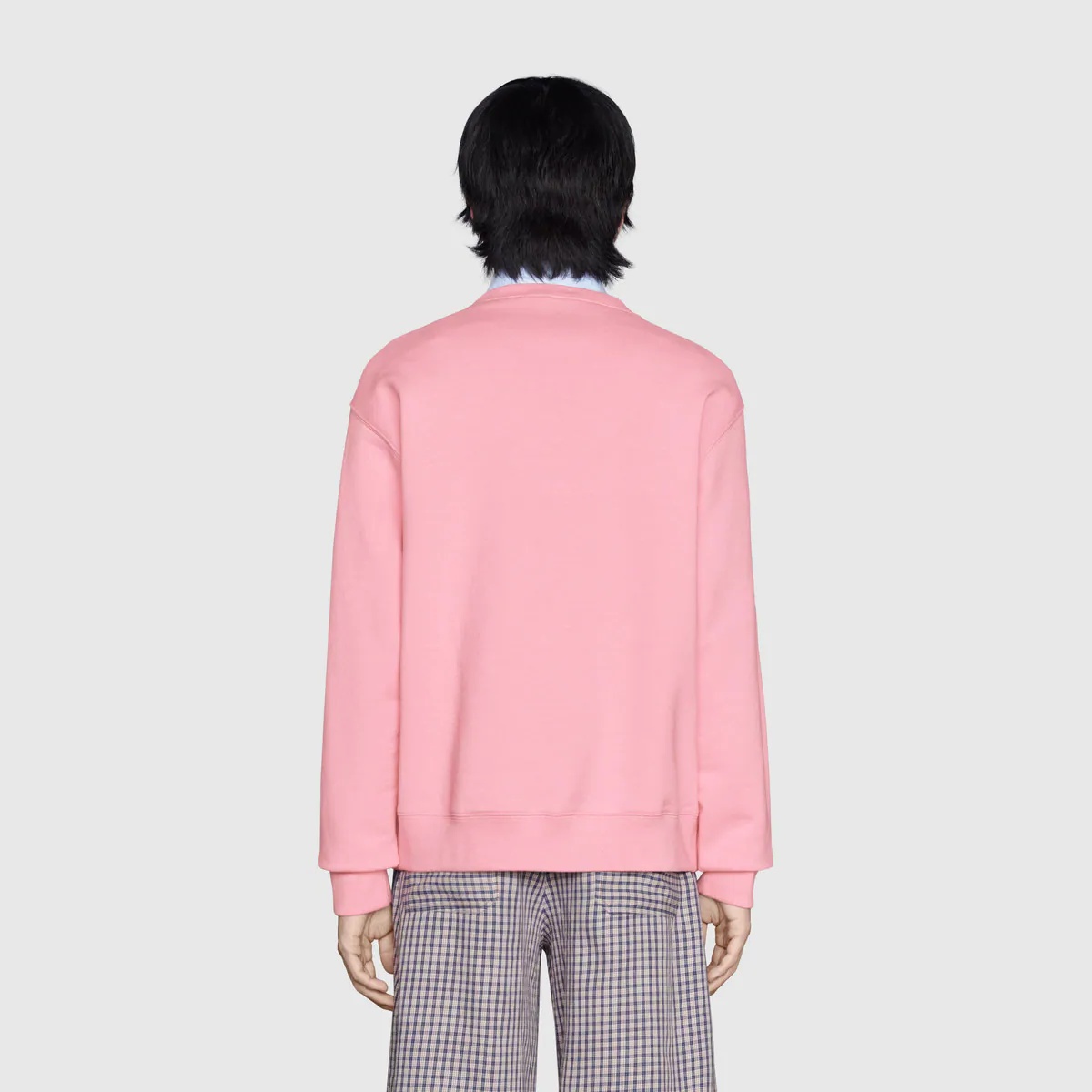 Interlocking G star flash print cotton sweatshirt - 4