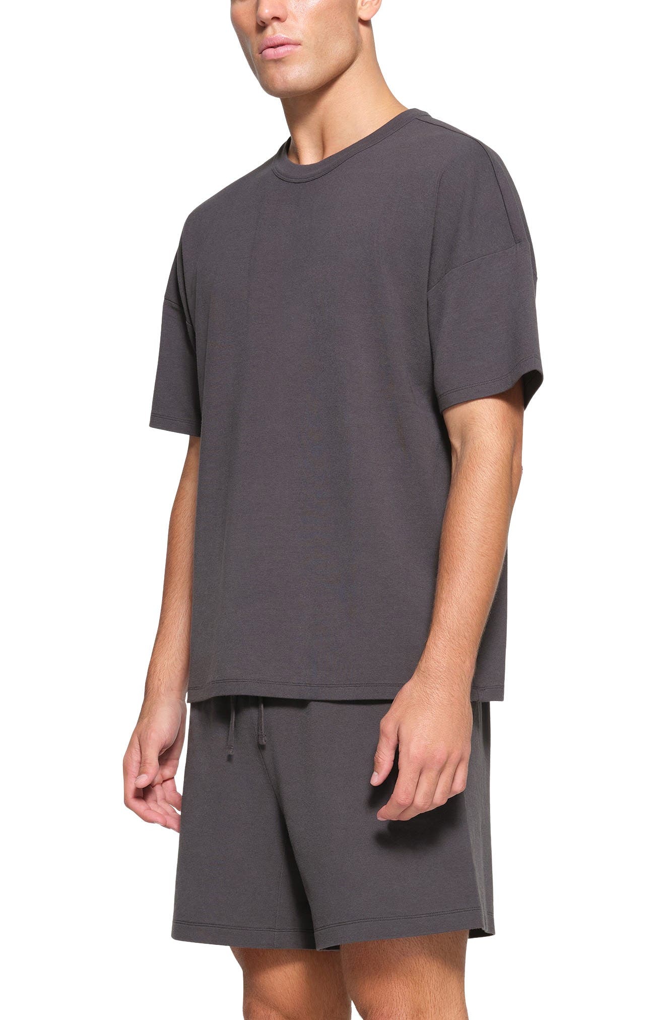 SKIMS Oversize Stretch Crewneck T-Shirt in Ash at Nordstrom - 3
