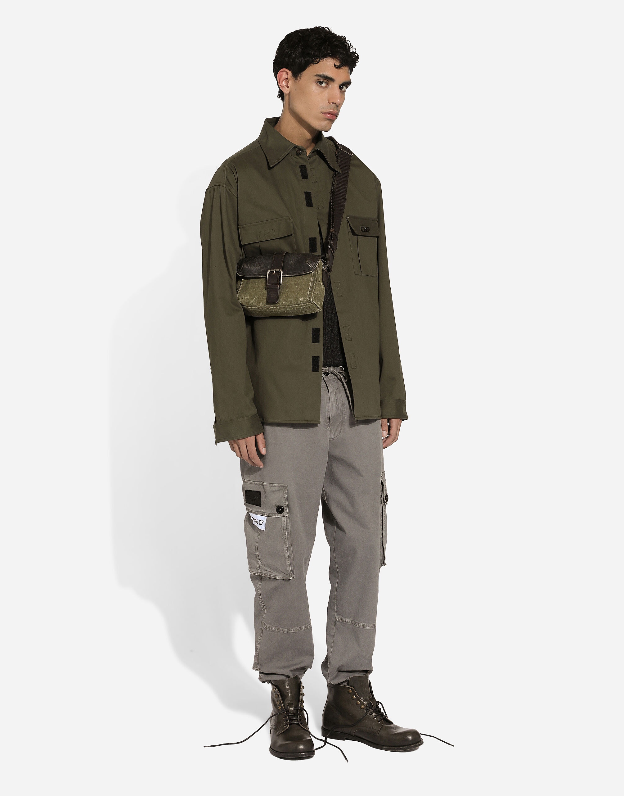 Cotton cargo pants - 4