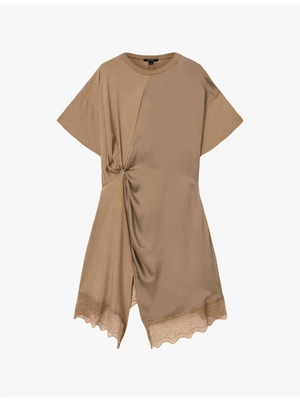 Lana Lace-Trim Woven Mini Dress - 1