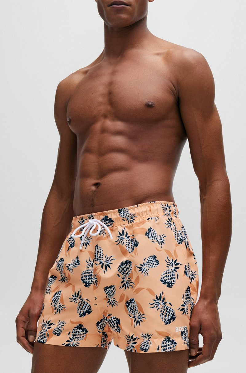 FULLY LINED SWIM SHORTS WITH PINEAPPLE MOTIF 3